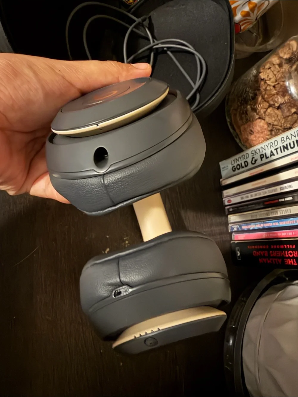 Beats by Dre Gray and Gold Over-Ear Headphones